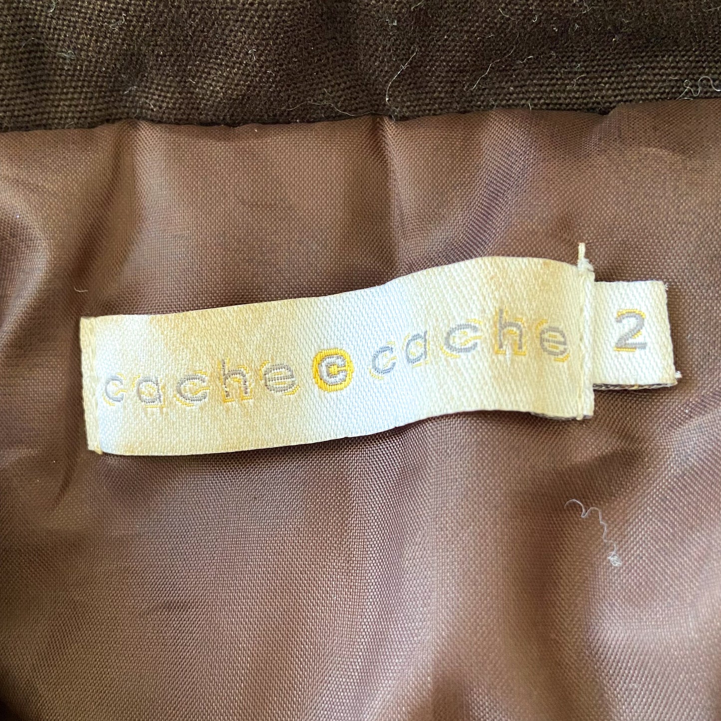 Brown Fur-Trim Quilted Vest