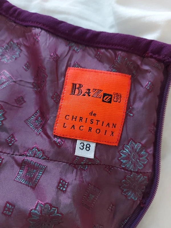 Bazar de Christian lacroix dress magenta purple-Size XS