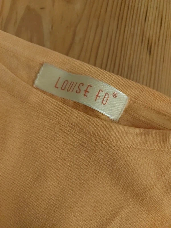 Peach orange blouse top