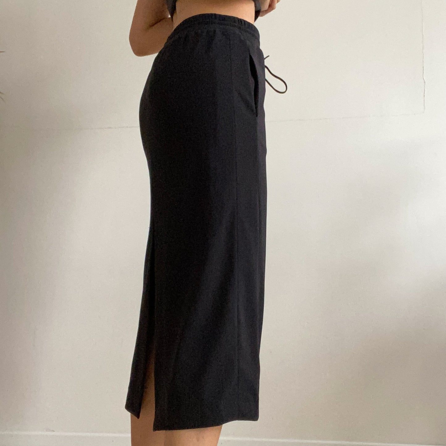 Modern back slit skirt