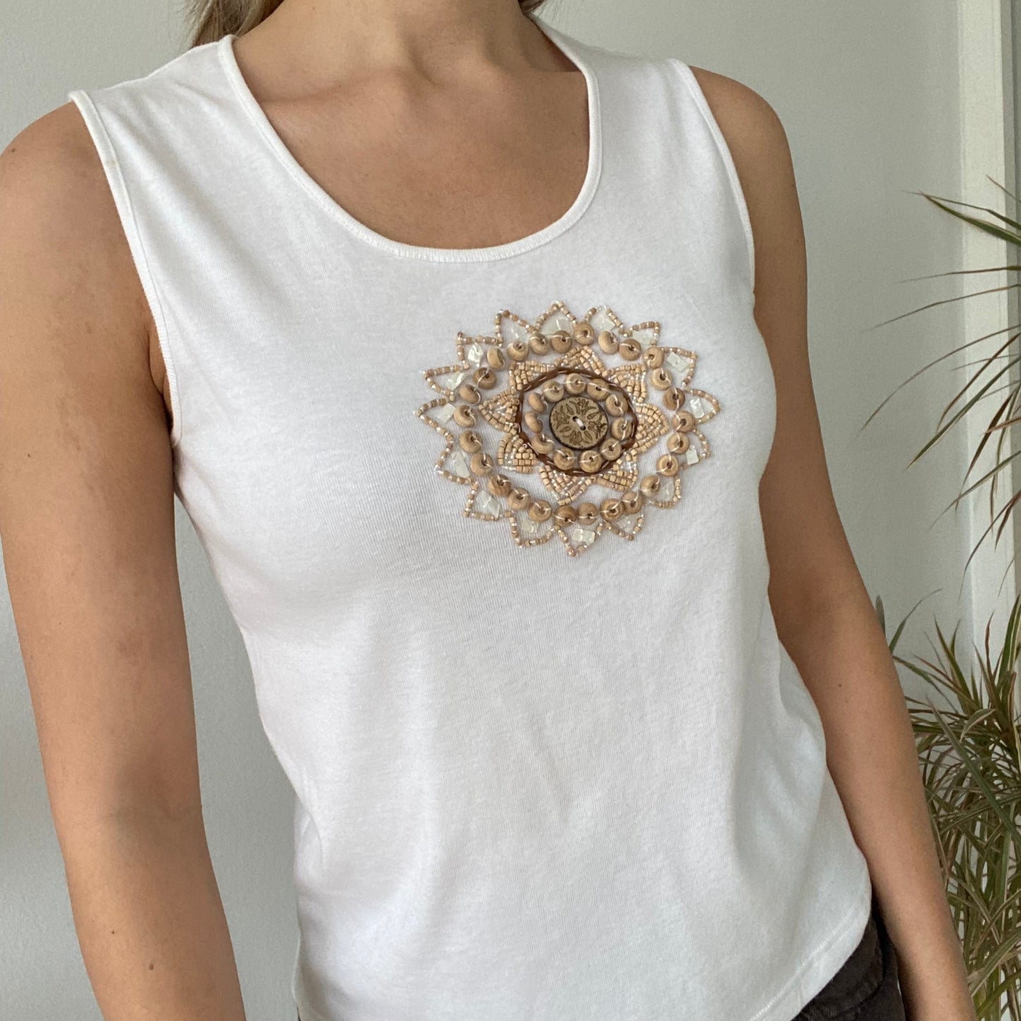 Button tank top