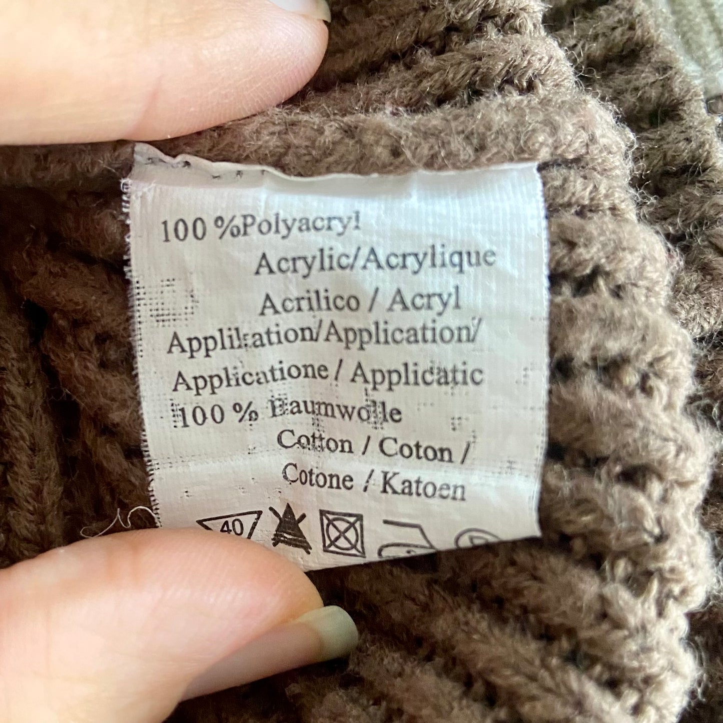 Brown turtleneck pullover