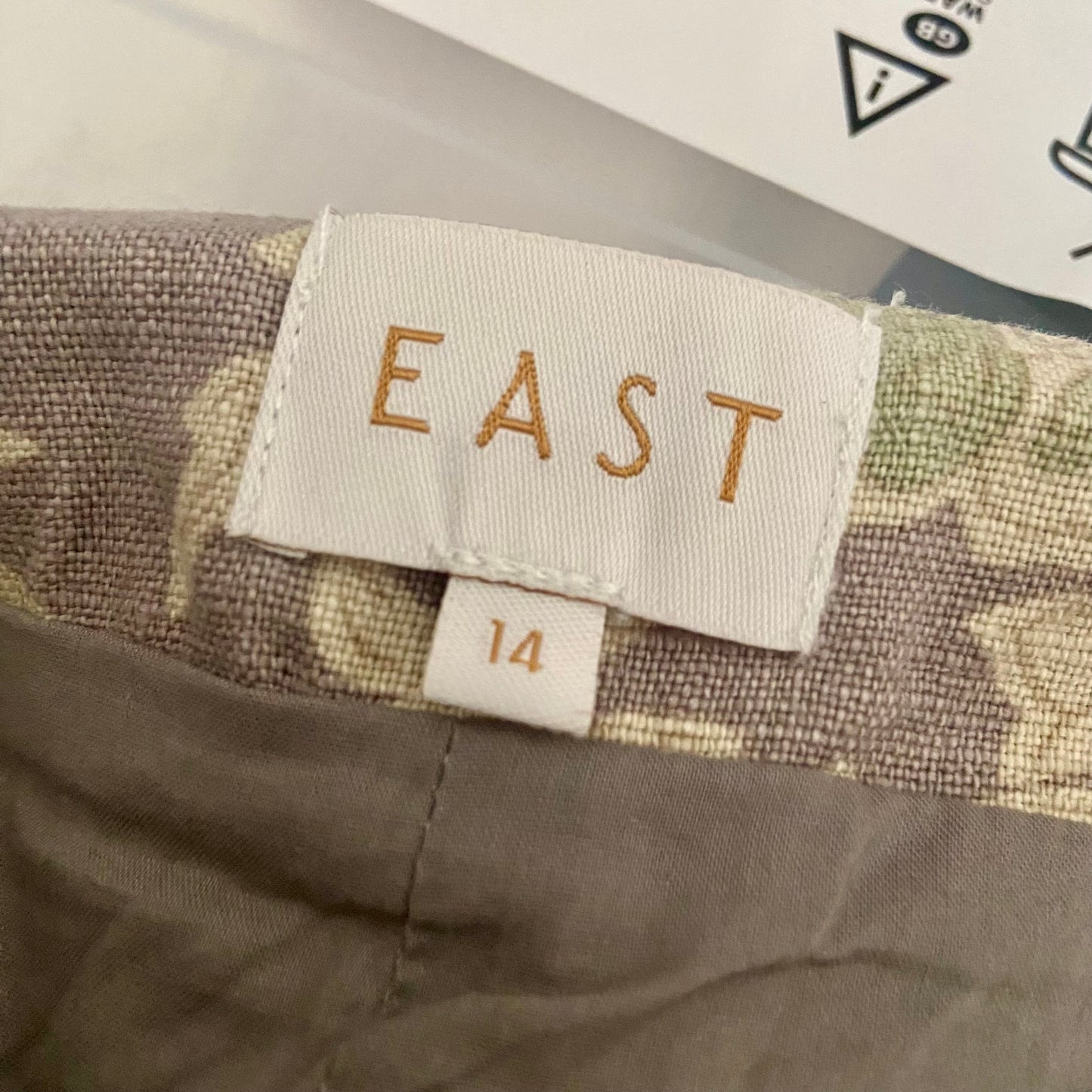 Midi linen skirt size 14