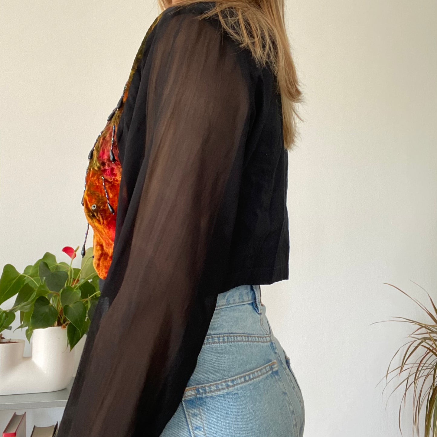 Beads Bolero top