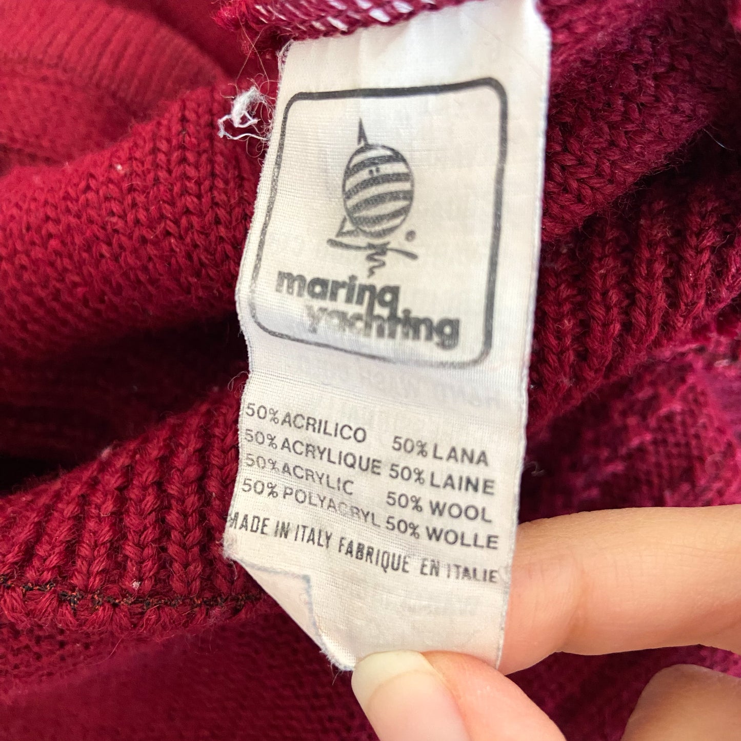 90s burgundy cardigan oversize