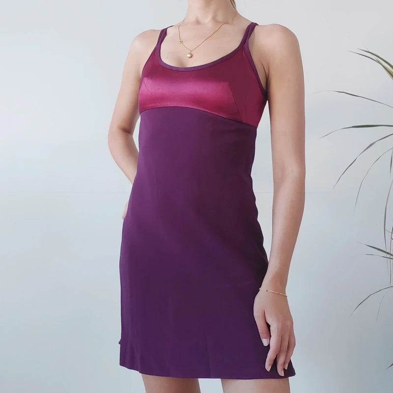 Bazar de Christian lacroix dress magenta purple-Size XS
