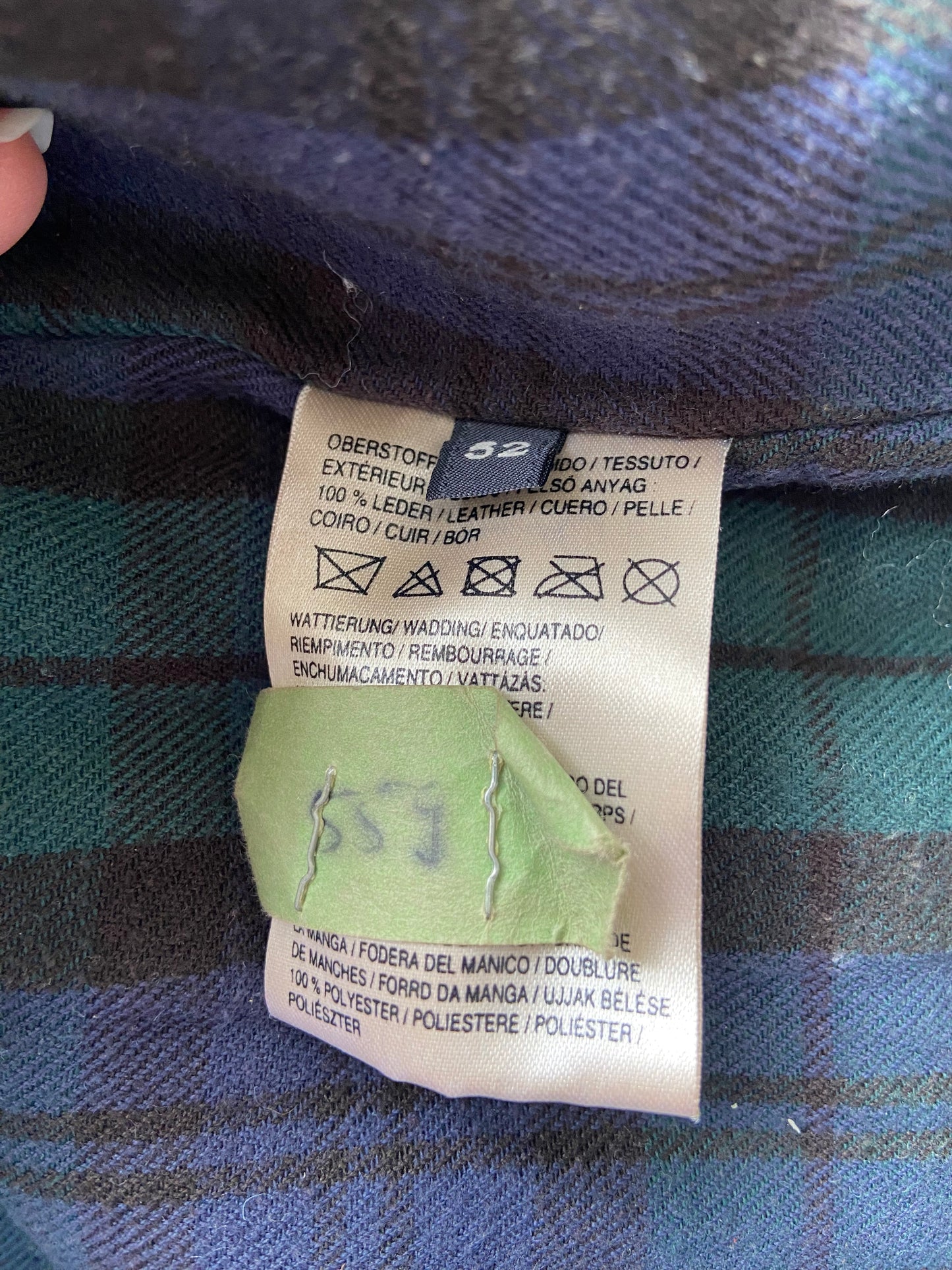 Brown leather jacket Men size