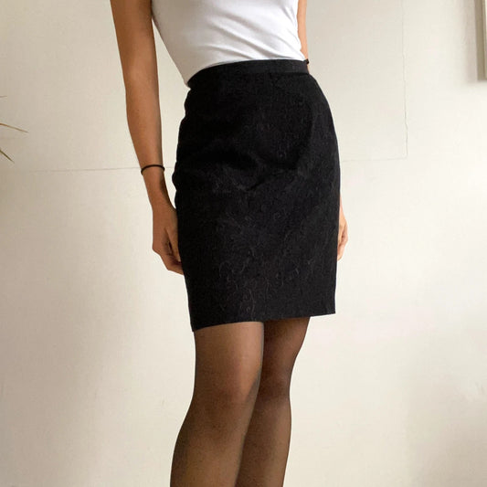 Black cocktail skirt
