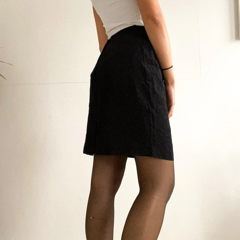 Black cocktail skirt