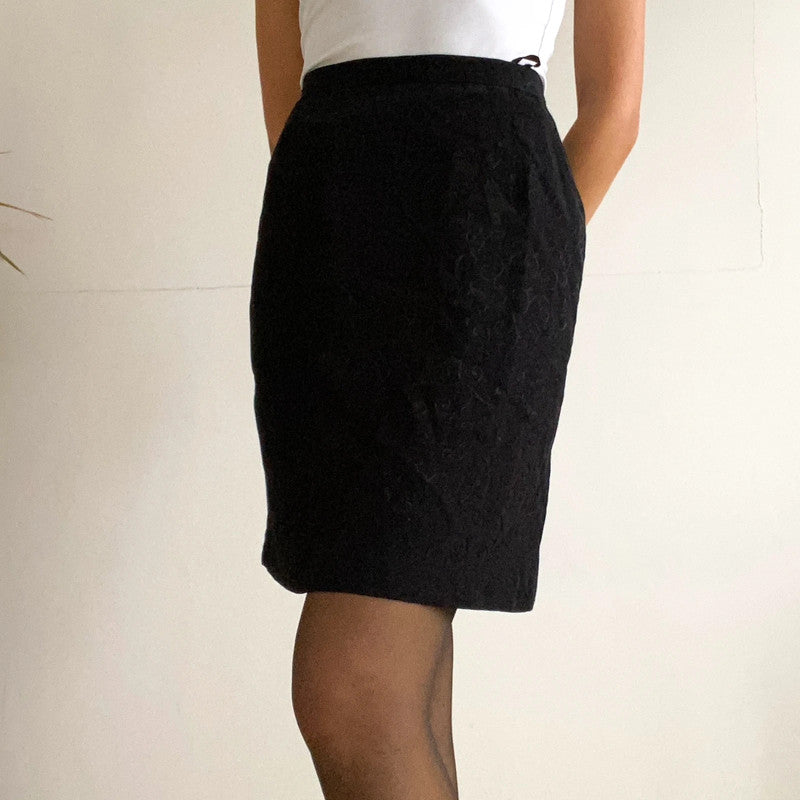 Black cocktail skirt