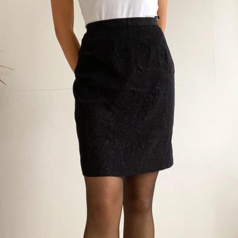 Black cocktail skirt