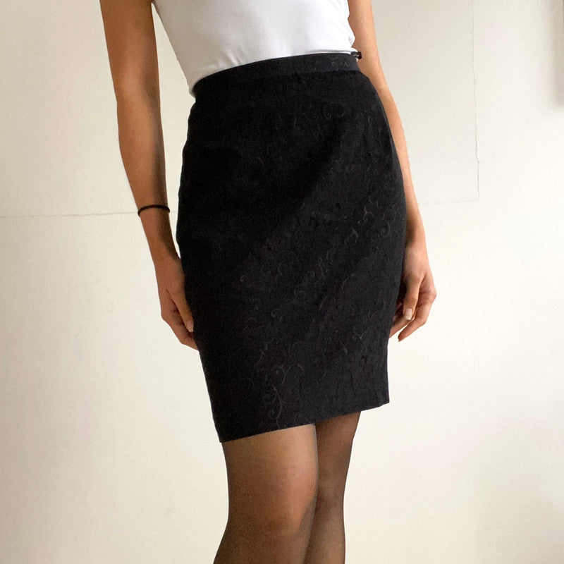Black cocktail skirt