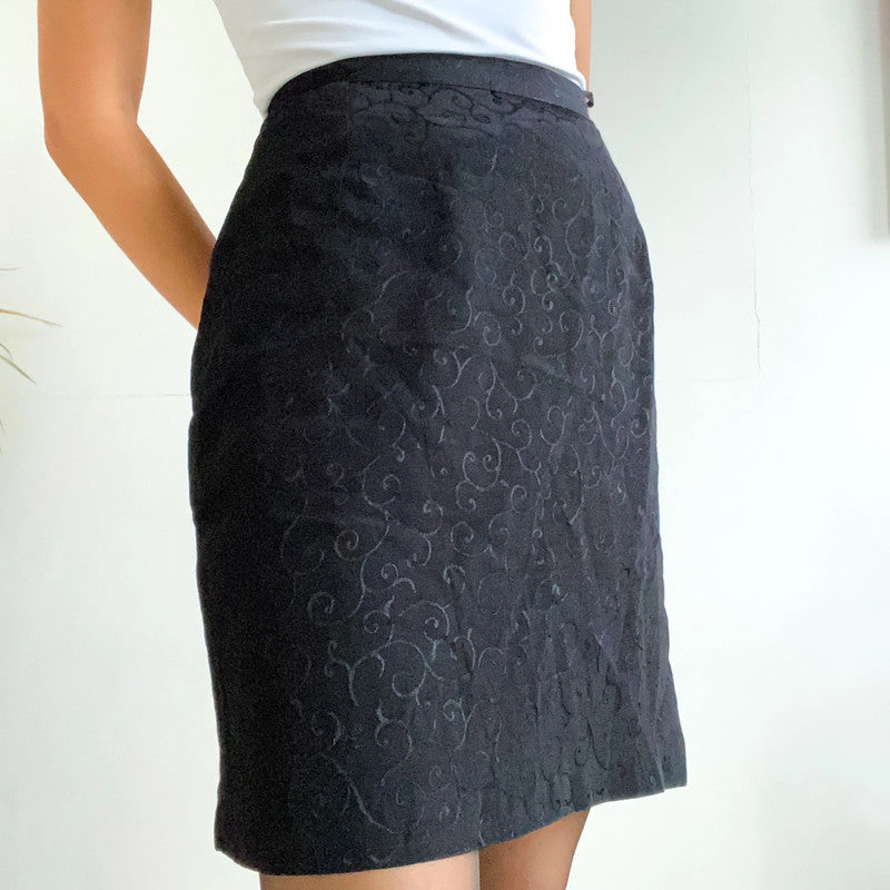 Black cocktail skirt