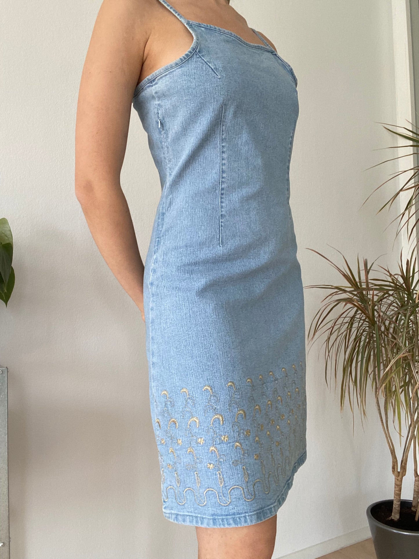 Mini Jeans dress boho