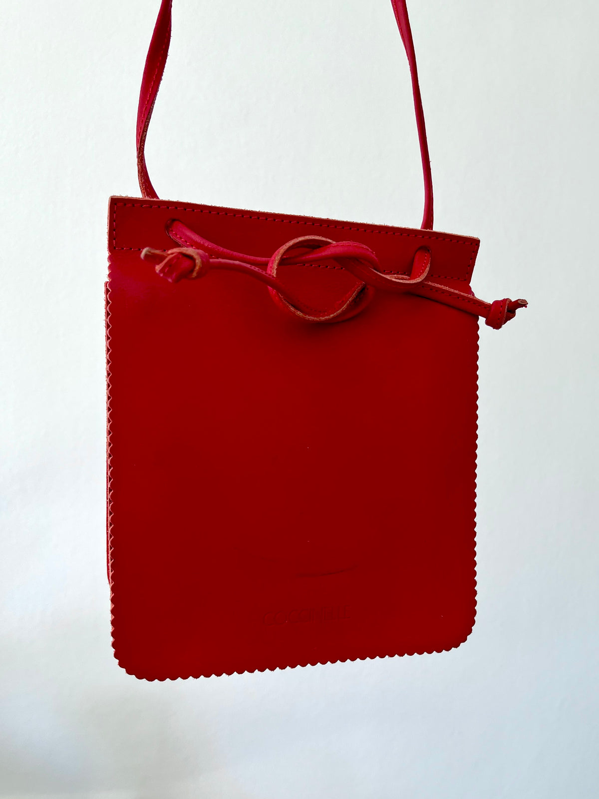 Coccinelle Red Leather Crossbody Bag