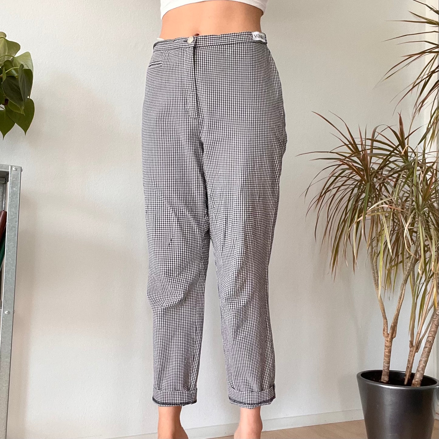 Gingham picnic pants French Riviera size 40
