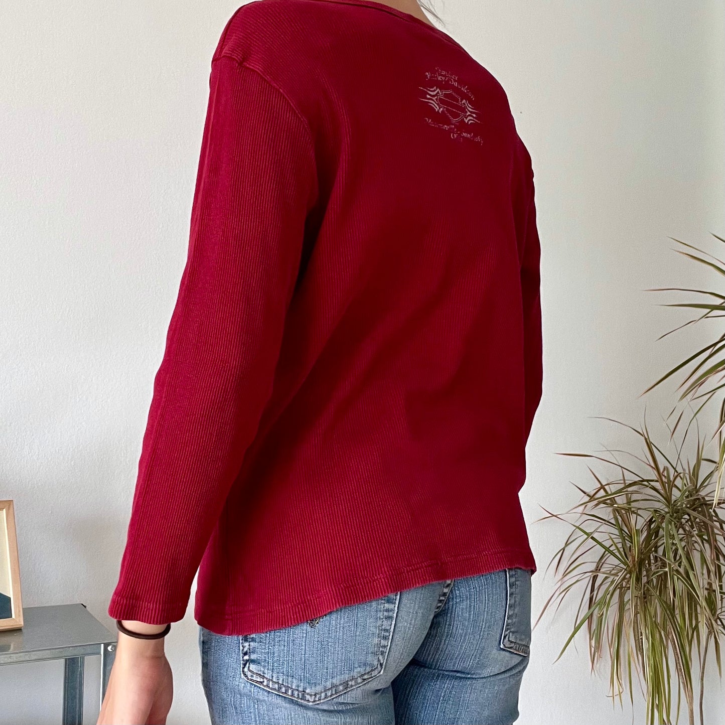 Harley Davidson burgundy top- Size XXL