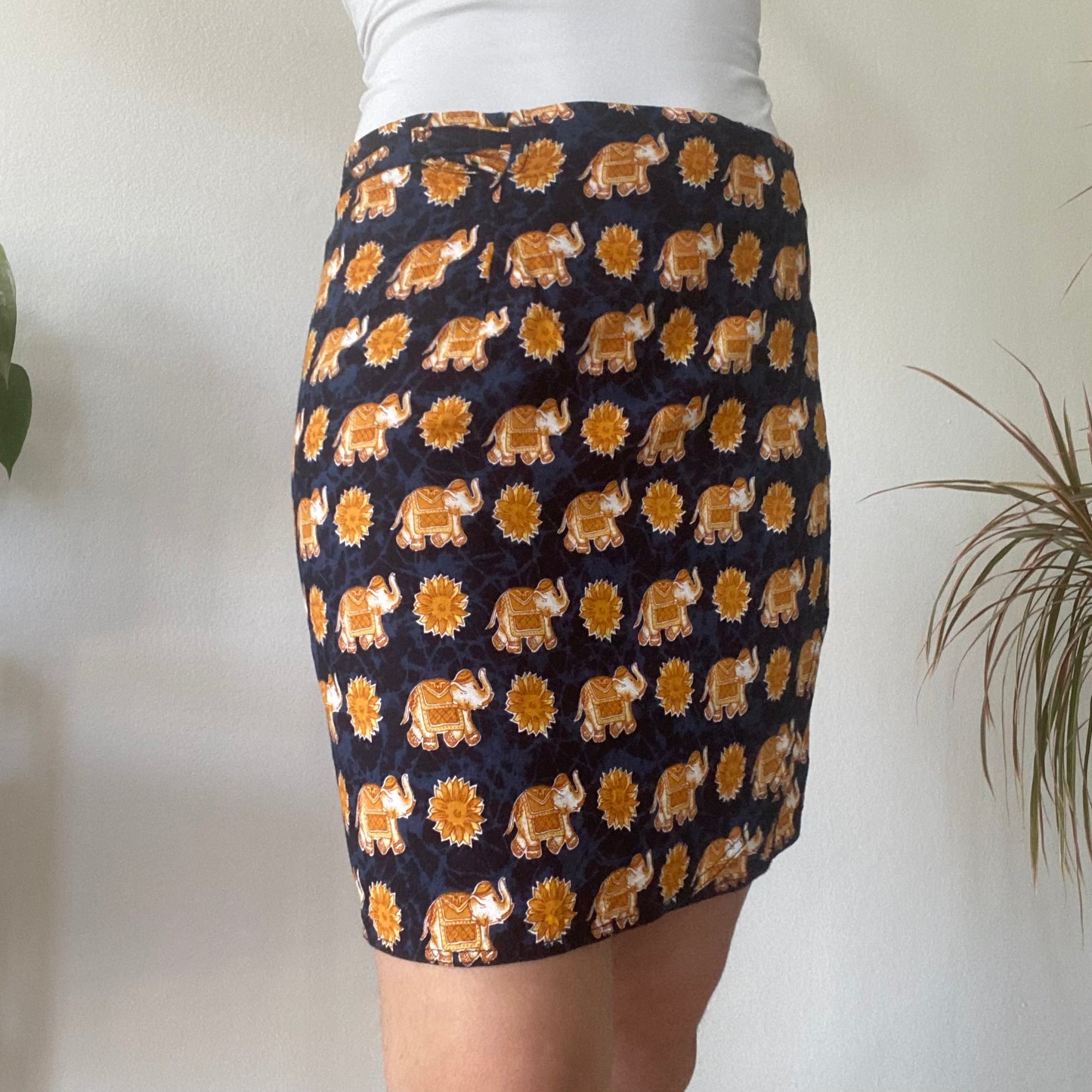 Elephant mini wrap skirt