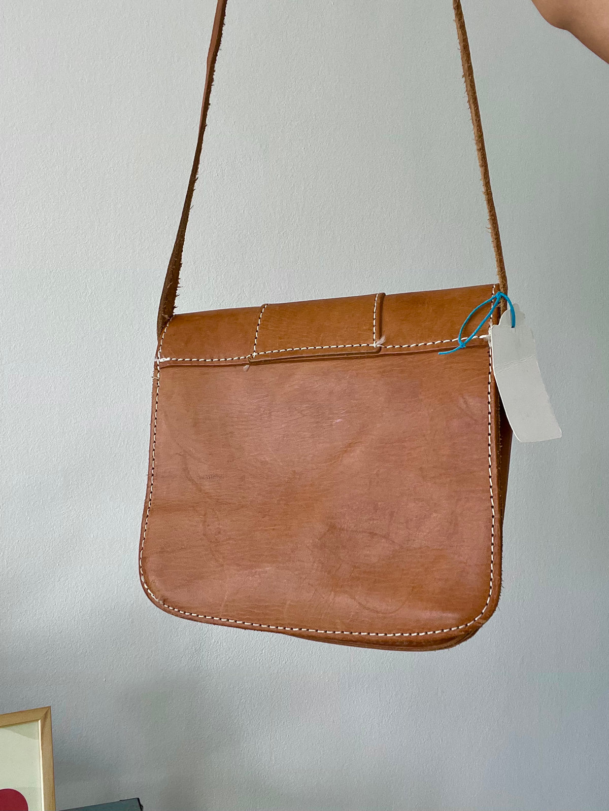Brown Leather Crossbody Bag Small Satchel Shoulder Bag