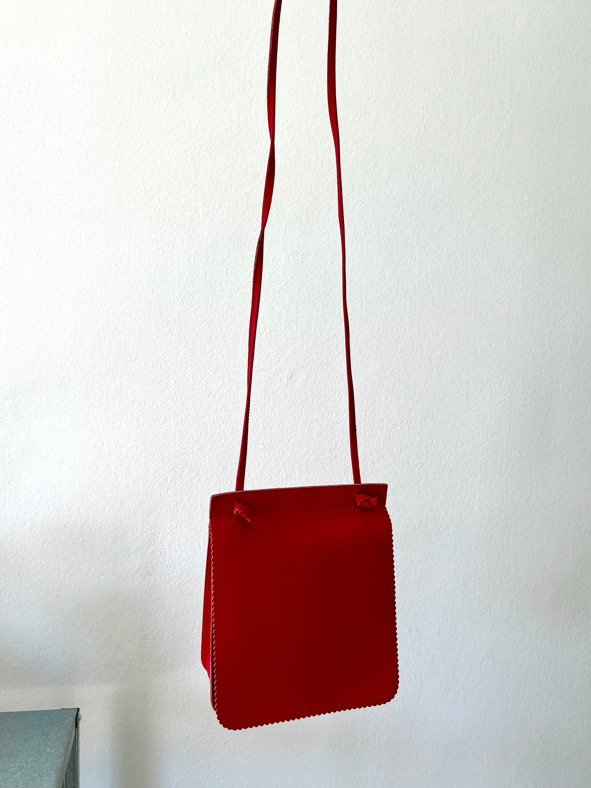 Coccinelle Red Leather Crossbody Bag