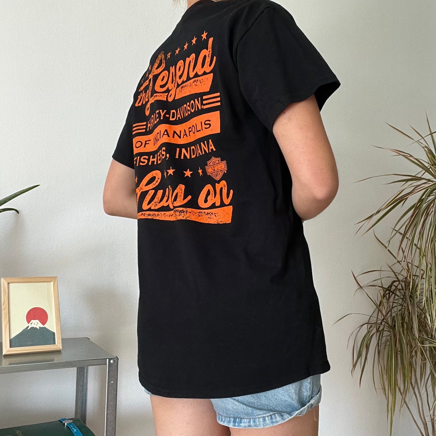 Harley Davidson, black T-shirt-Size M