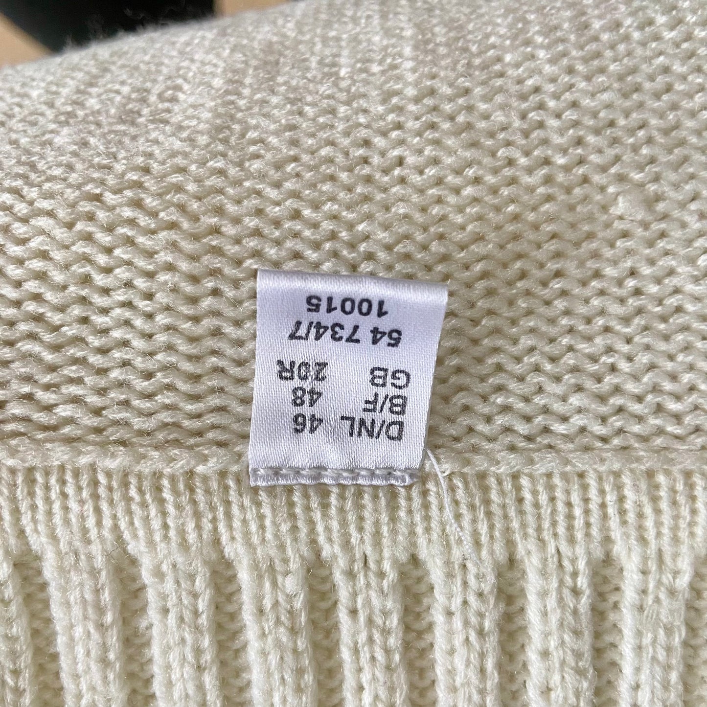 White turtleneck pullover