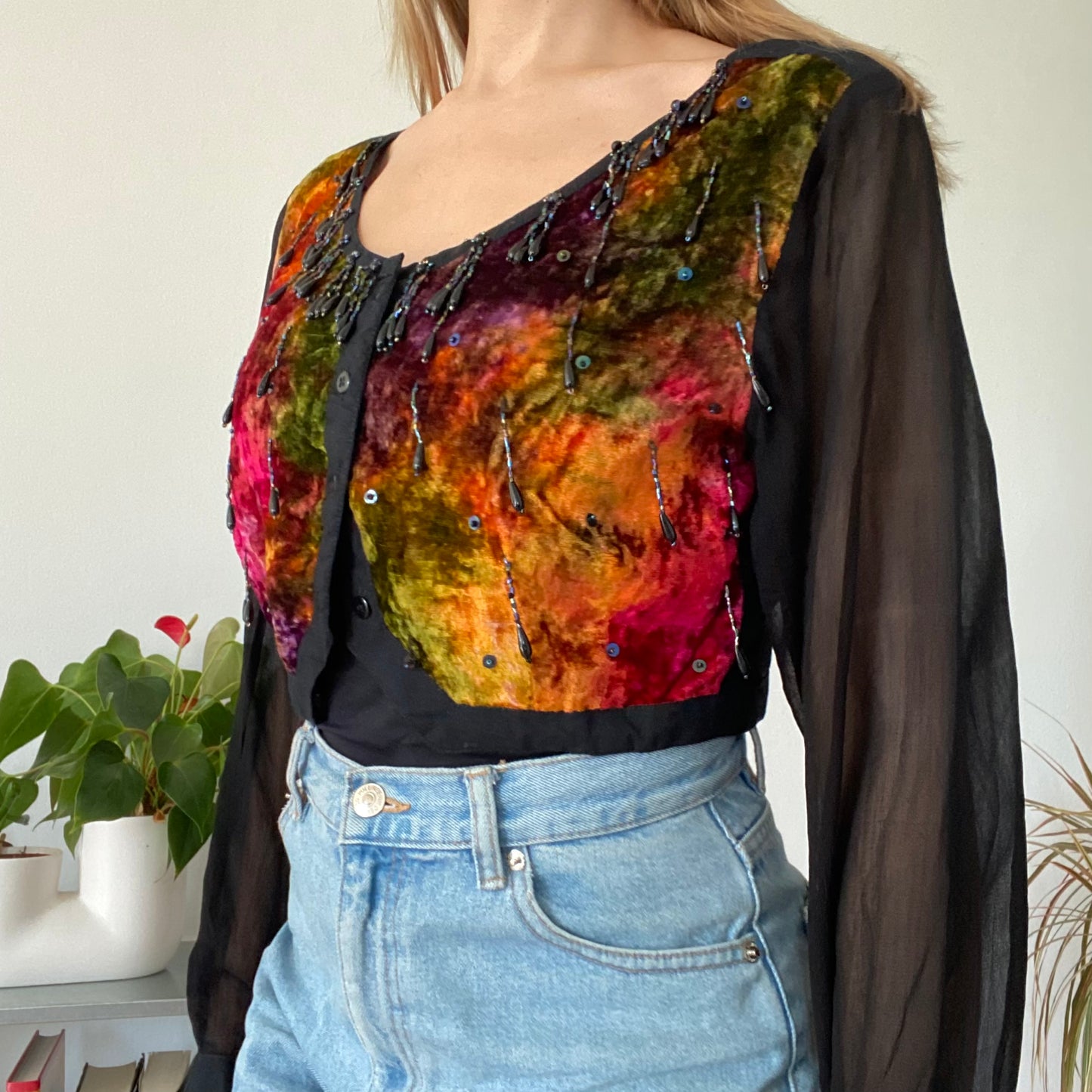Beads Bolero top