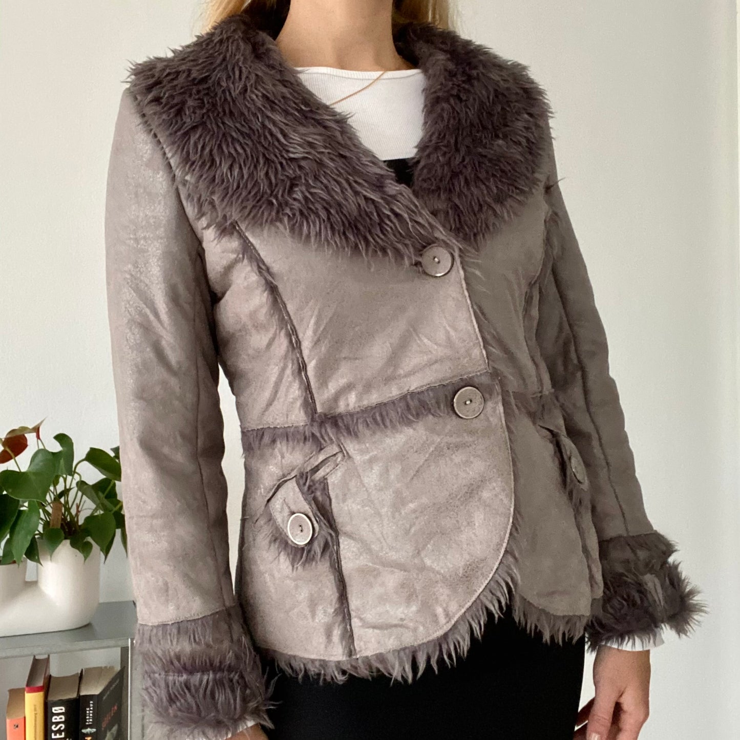 Afghan grey short coat