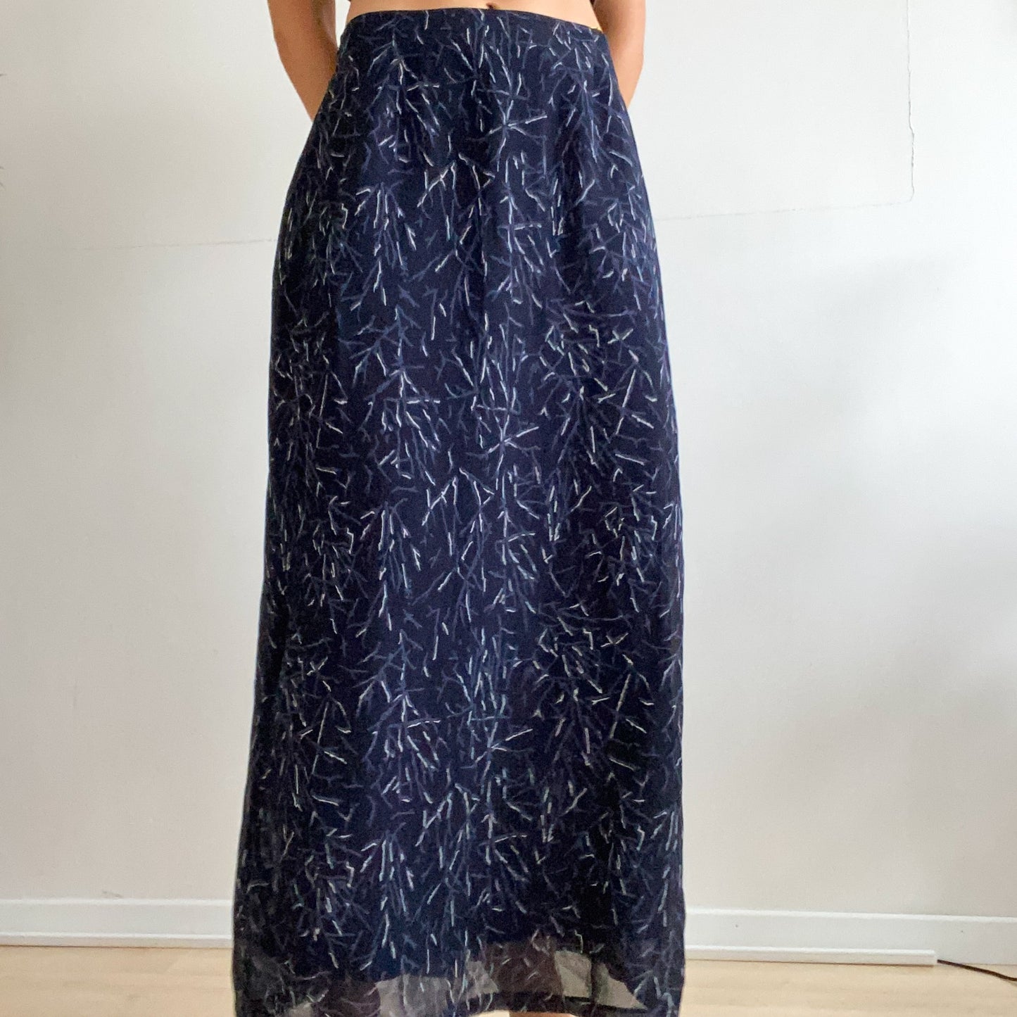 90s Maxi purple skirt.