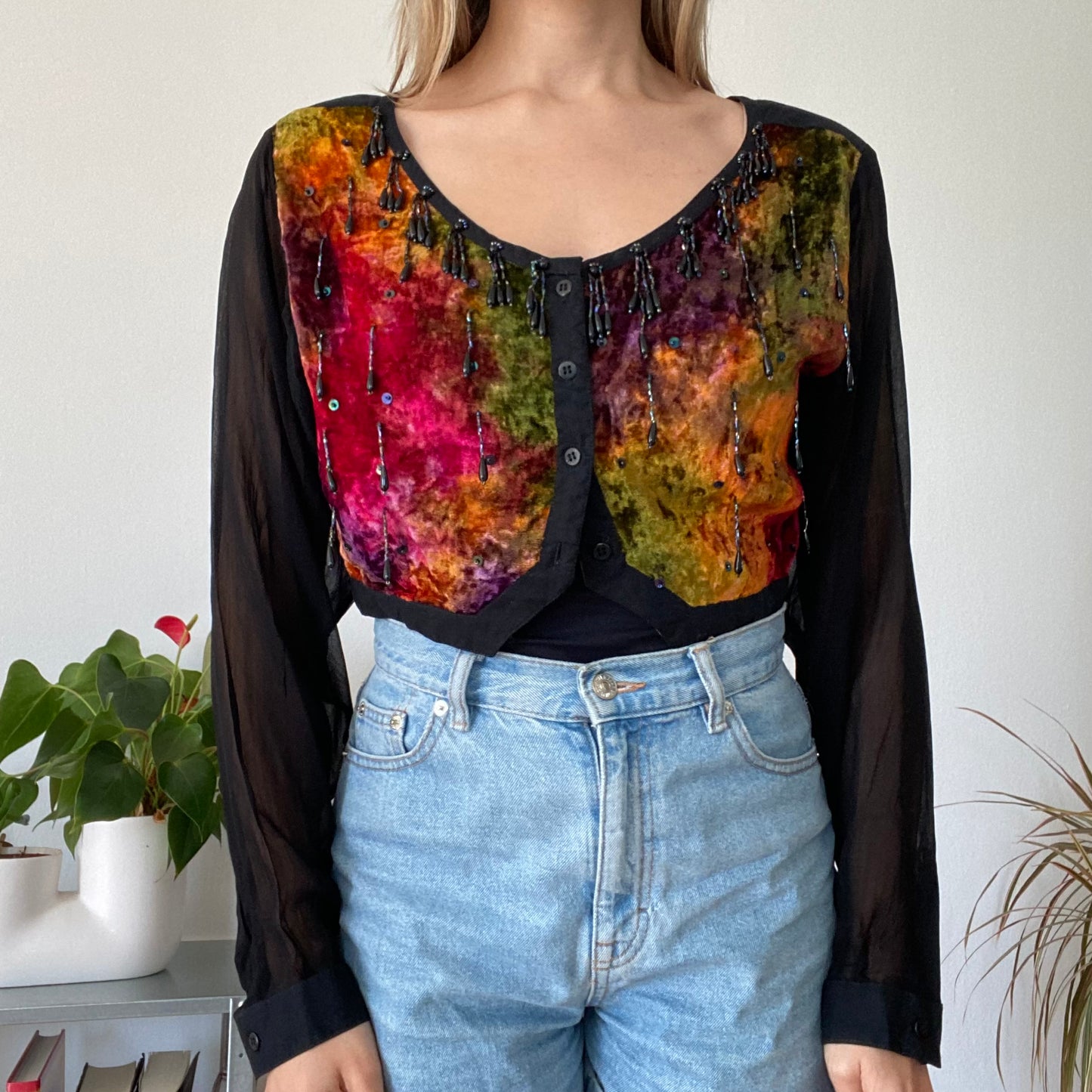Beads Bolero top