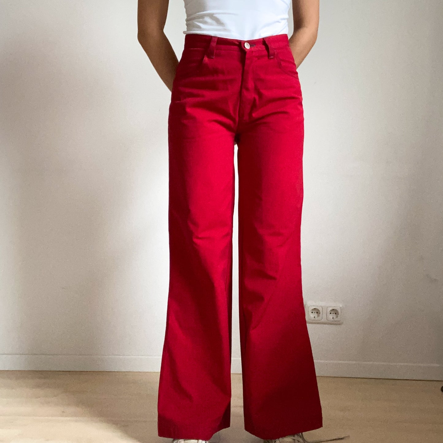Red jeans from the brand only ends size S