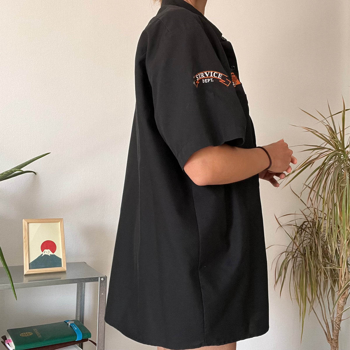 Black workwear shirt - Size L