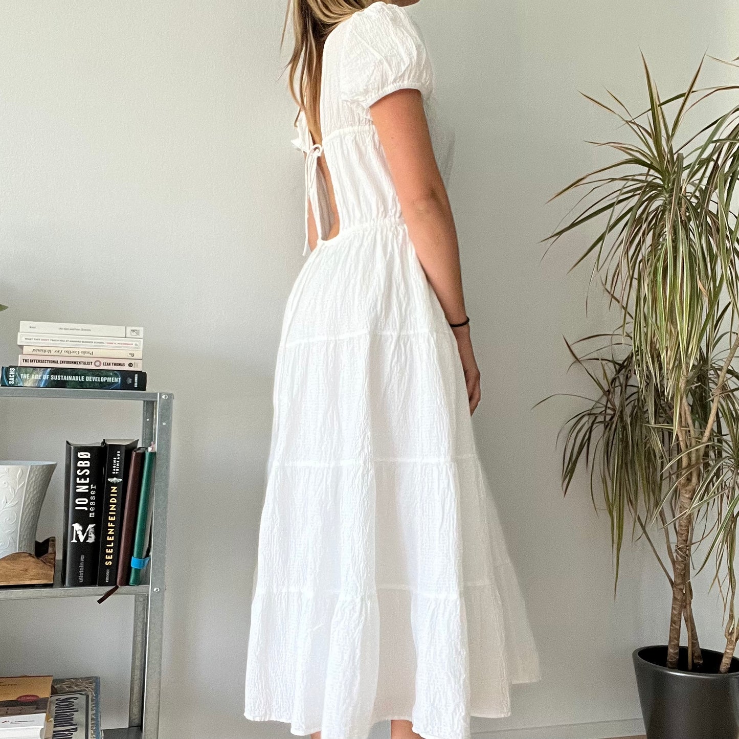 White prairie dress-Size