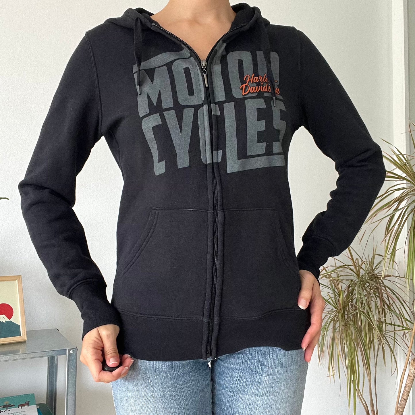 Harley-Davidson full-zip hoodie- Size S