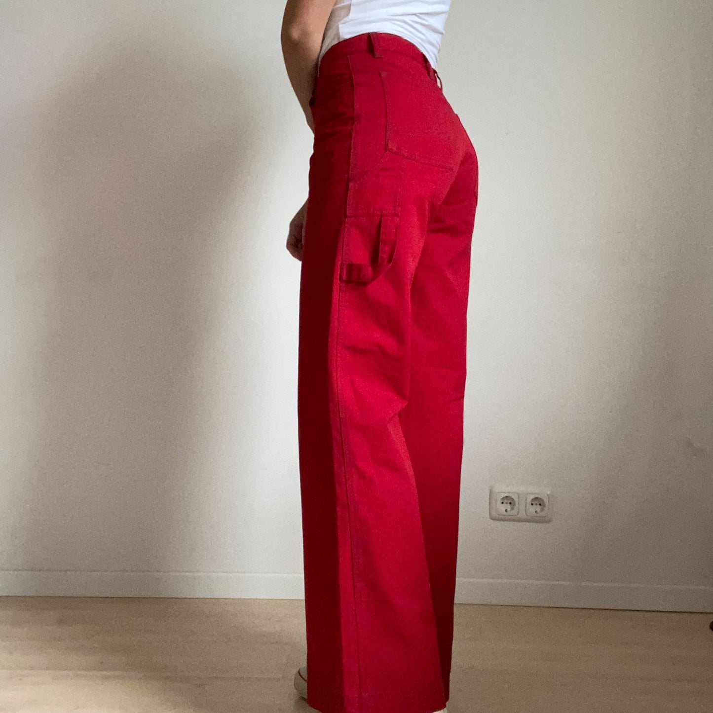 Red jeans from the brand only ends size S