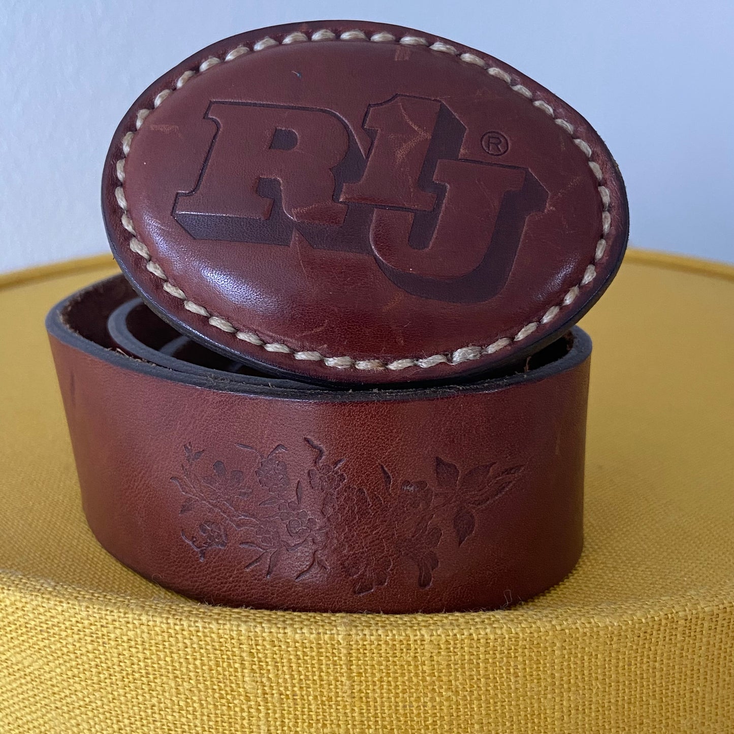 RIJ big buckle leather belt