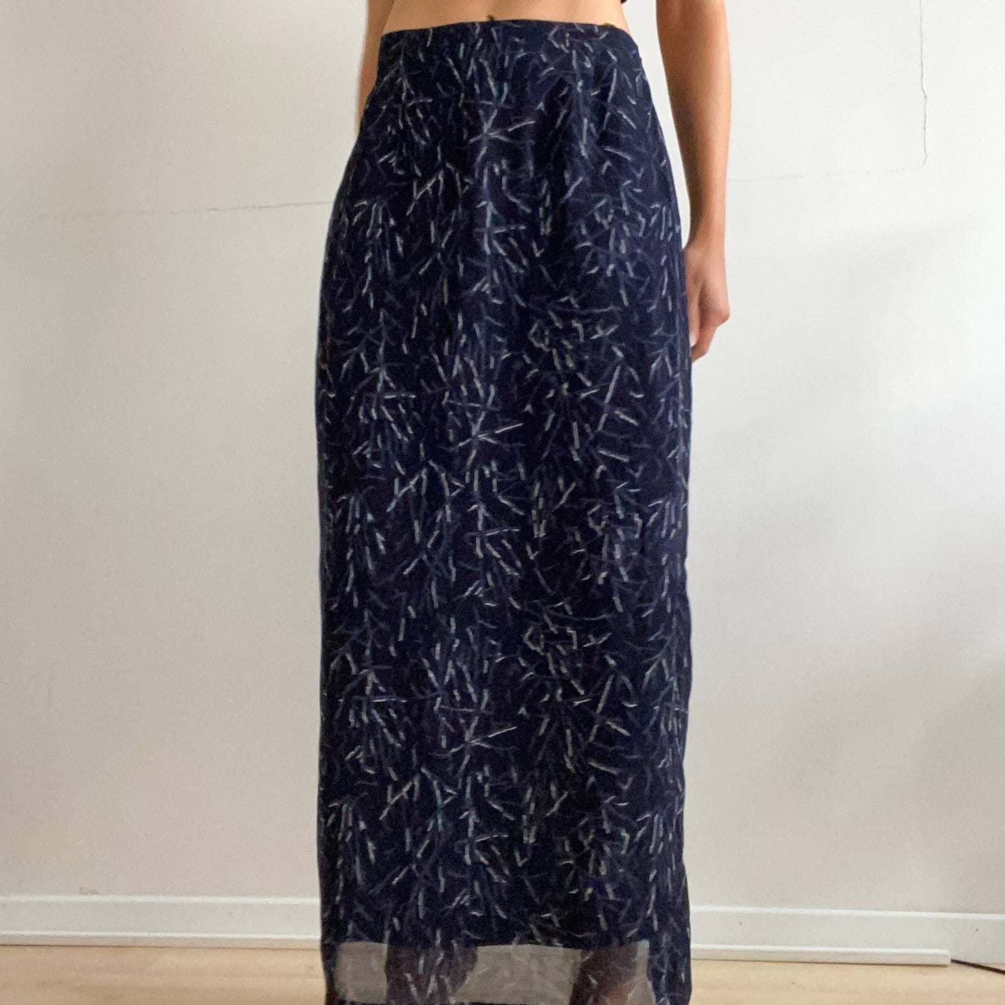 90s Maxi purple skirt.