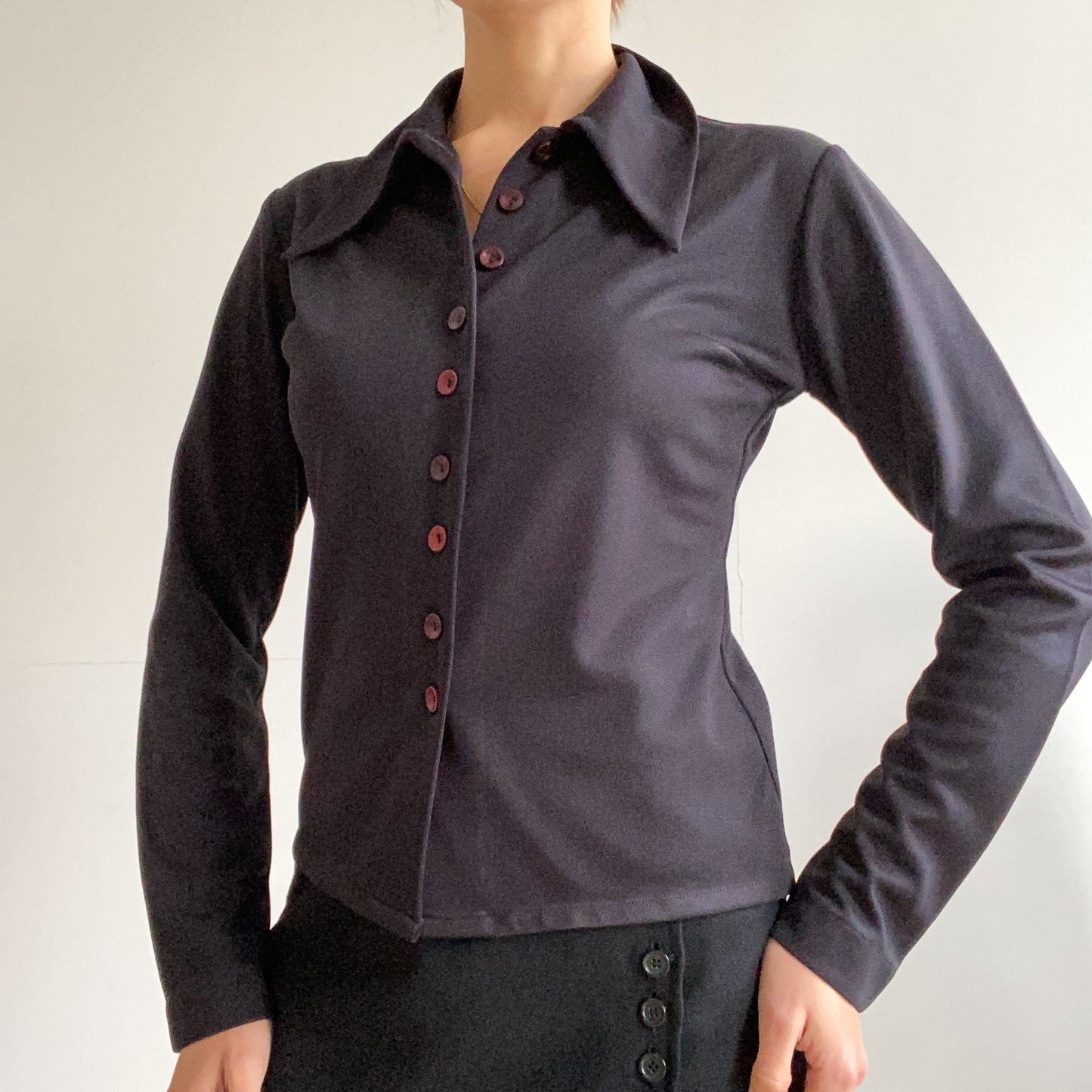 Black thick long sleeve shirt