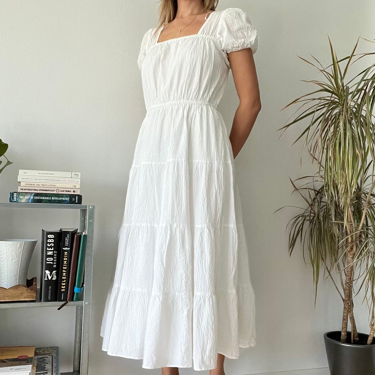 White prairie dress-Size