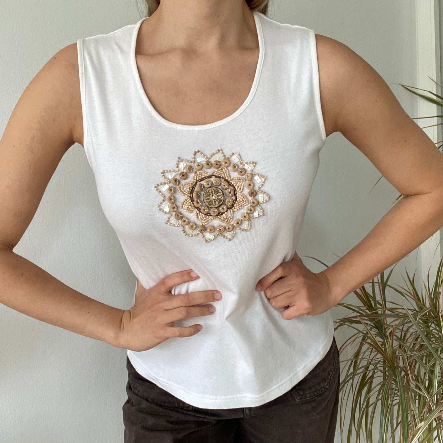 Button tank top