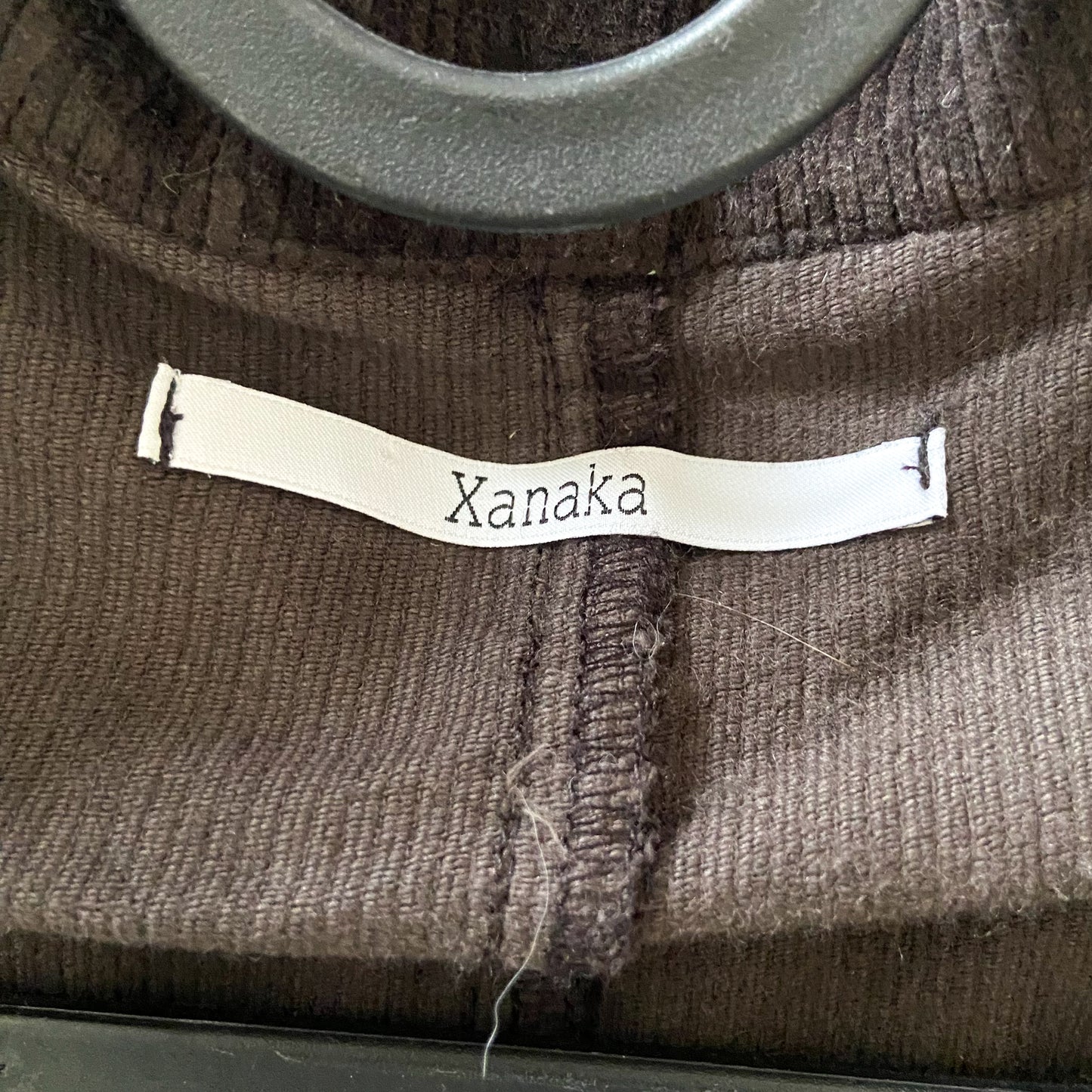 Corduroy short  jacket asymmetrical