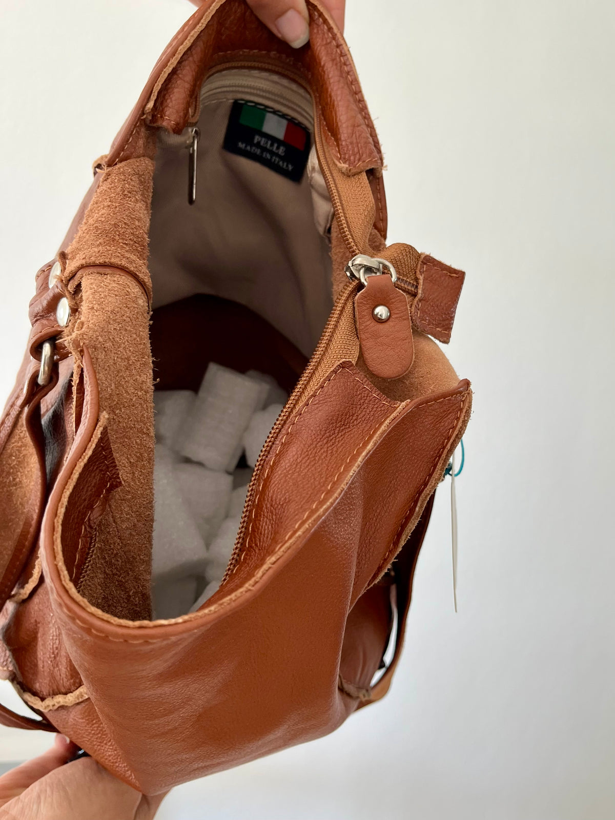 Hobo bucket brown leather bag