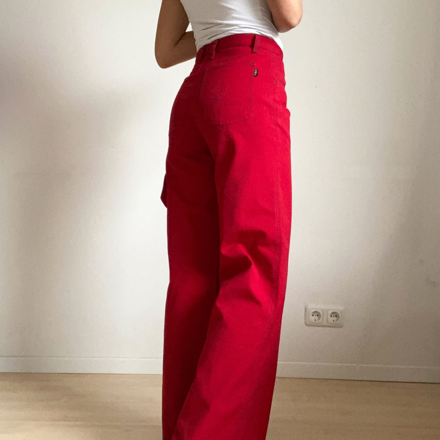 Red jeans from the brand only ends size S