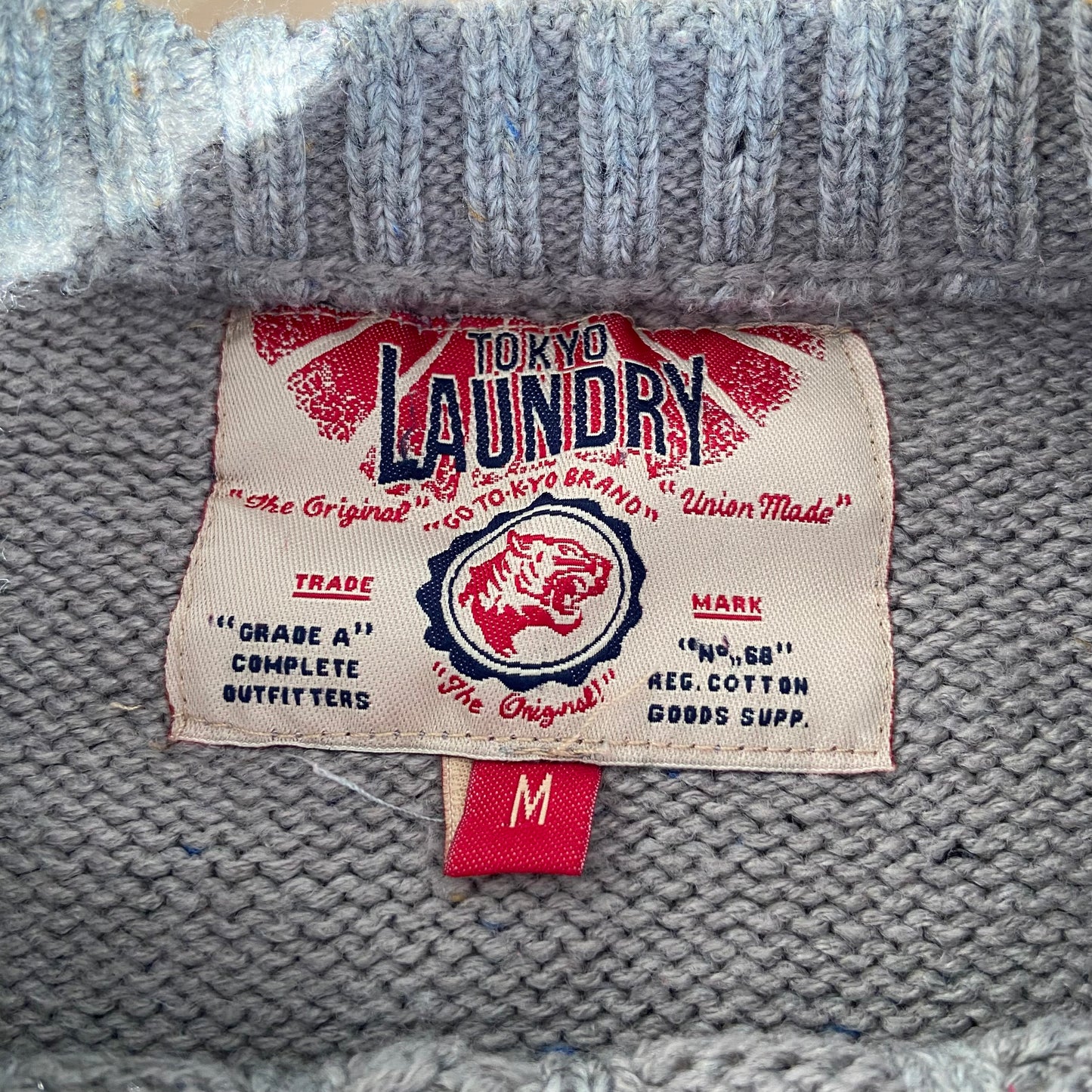 Grey warm sweater pullover