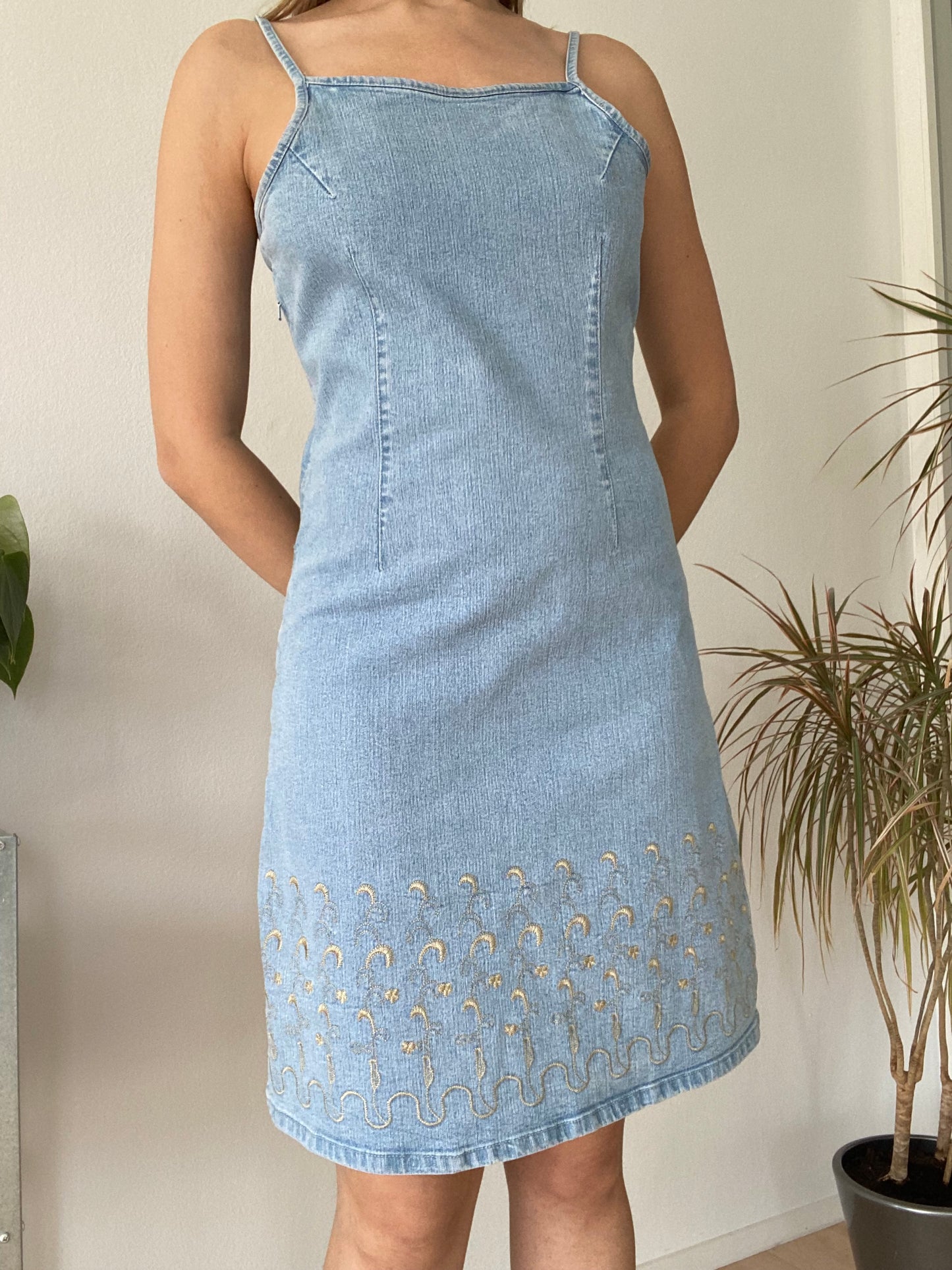 Mini Jeans dress boho