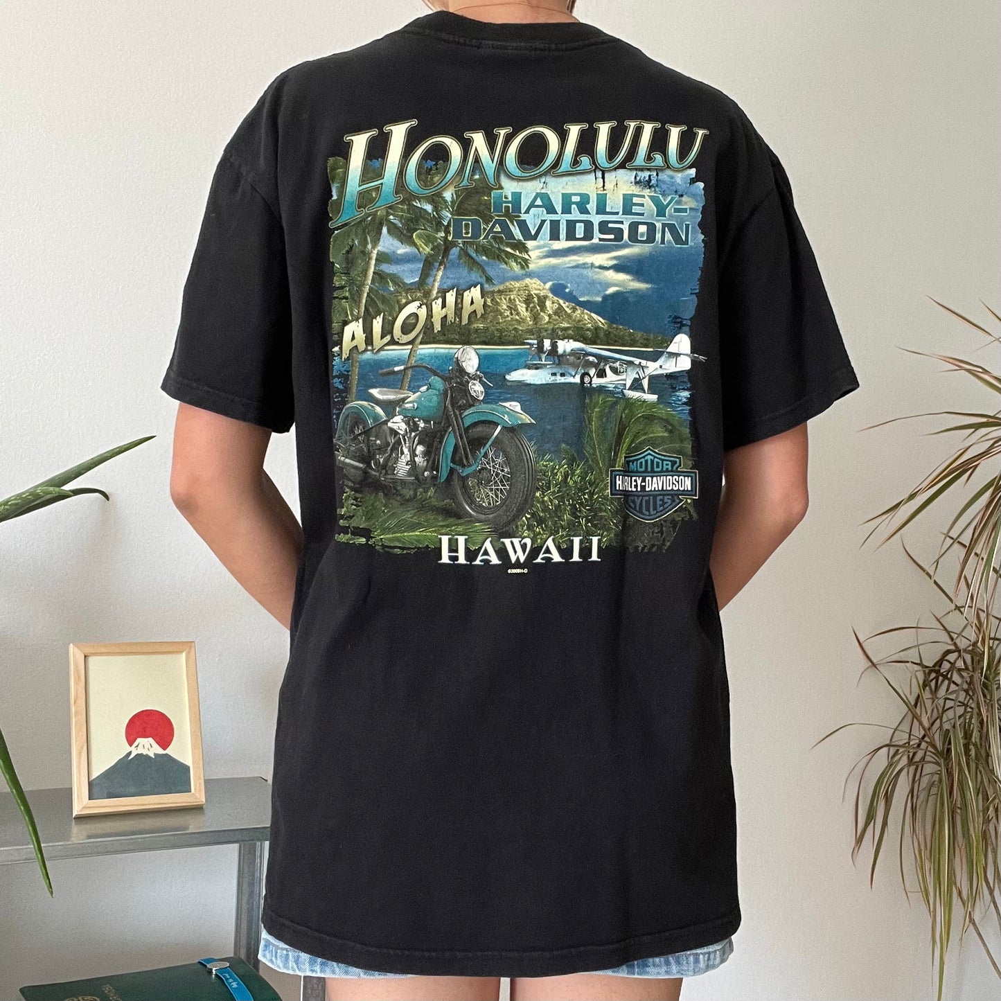 Harley Davidson T-shirt Hawaii Honolulu-Size XL