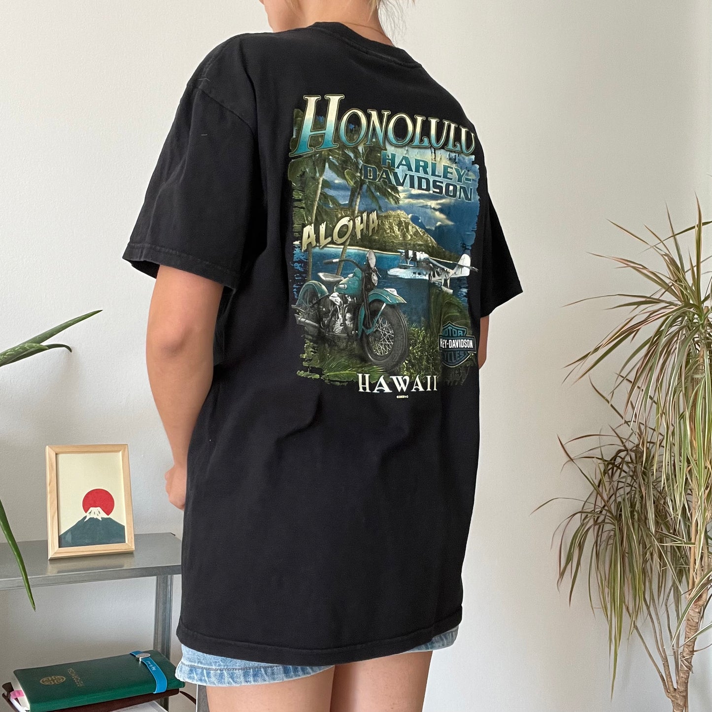 Harley Davidson T-shirt Hawaii Honolulu-Size XL