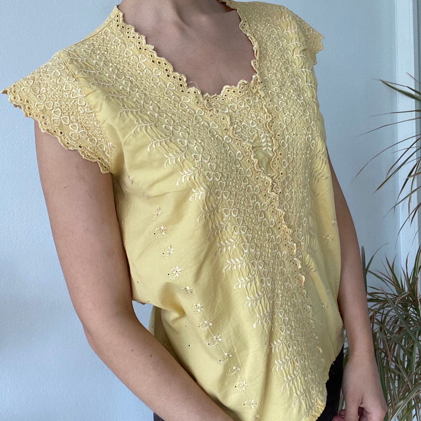 Yellow blouse