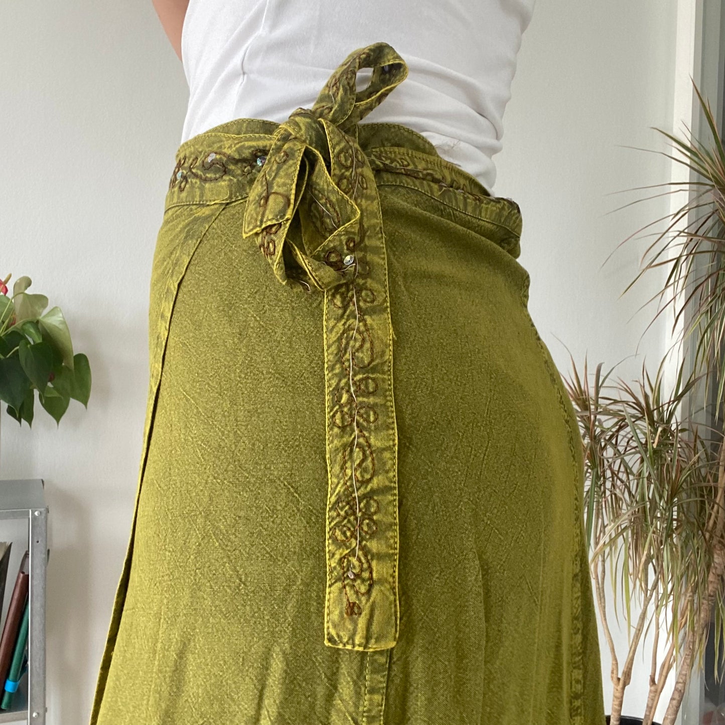 Wrap skirt and top set free size