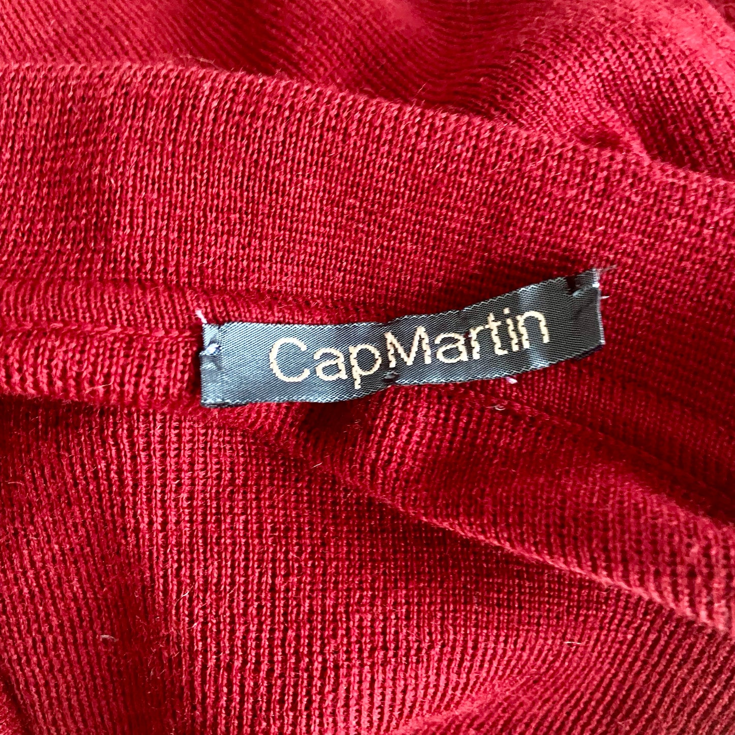 Red polo pullover